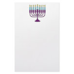 Hanukkah Menorah stationery
