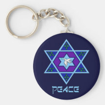 Hanukkah Peace Art Key Chain