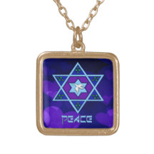 Hanukkah Peace Art Necklaces