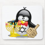 Hanukkah Penguin mousepads