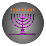 Hanukkah Round Stickers