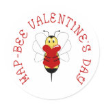 Hap-bee Valentine's Day Sticker