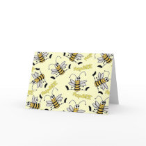 HapBEE Bee Collage Birthday Greeting Card