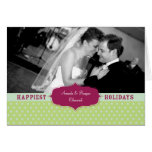 "Happiest Holidays" Photo Christmas Greeting Card