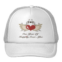 Happily Ever After First Wedding Anniversary Cap Hats