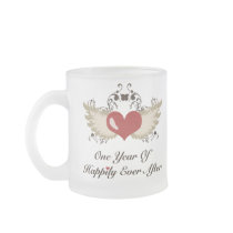 Happily Ever After First Year Anniversary Mug