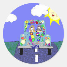 Happily Ever After Round Sticker