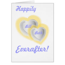 Happily, Everafter! Invitation - Custo Greeting Card