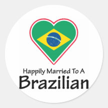 Happily Married Brazilian Stickers
