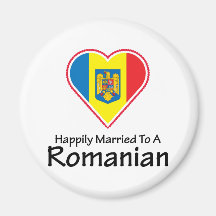 happily married Romanian Fridge Magnet