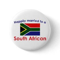Happily Married South African Pinback Buttons
