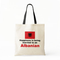 Happily Married To Albanian Canvas Bags