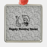 Happily Shooting Blanks Christmas Ornaments