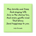 Happiness Irish Proverb Magnet