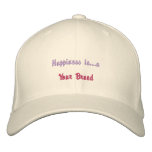 Happiness is a [Breed] embroidered hats