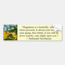 Happiness is a Butterfly bumper sticker