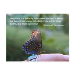 "Happiness Is A  Butterfly" Quote & Photography postcards