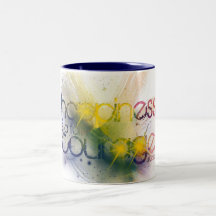 happiness is a form of courage coffee mugs