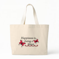 Happiness Is Being A Mimi BUTTERFLY Tote Bag