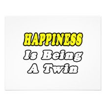 Happiness Is Being a Twin Personalised Announcements