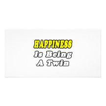Happiness Is Being a Twin Picture Card
