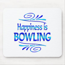 Happiness is BOWLING Mouse Pads