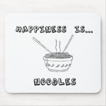 Happiness is Noodles Mousemat