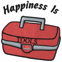 Happiness Is Tools Embroidered Shirt