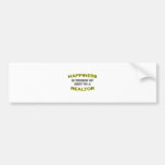 Happiness Is Waking Up Next To a Realtor Bumper Sticker
