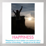 HAPPINESS motivational poster posters