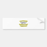 Happiness .. Waking Up .. Respiratory Therapist Bumper Stickers