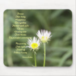 Happiness with poem mousepad