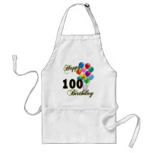 Happy 100th Birthday Gifts and Birthday Apparel Aprons