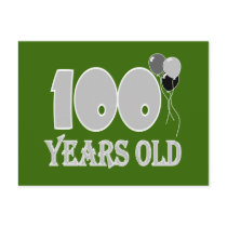 Happy 100th Birthday Gifts and Birthday Apparel Postcard