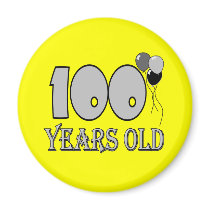 Happy 100th Birthday Gifts and Birthday Apparel Refrigerator Magnet