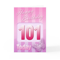 Happy 101st Birthday Grand Mother Great-Aunt Mom Card