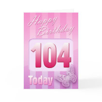 Happy 104th Birthday Grand Mother Great-Aunt Mom Cards