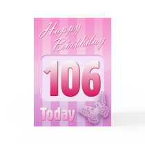 Happy 106th Birthday Grand Mother Great-Aunt Mum Cards