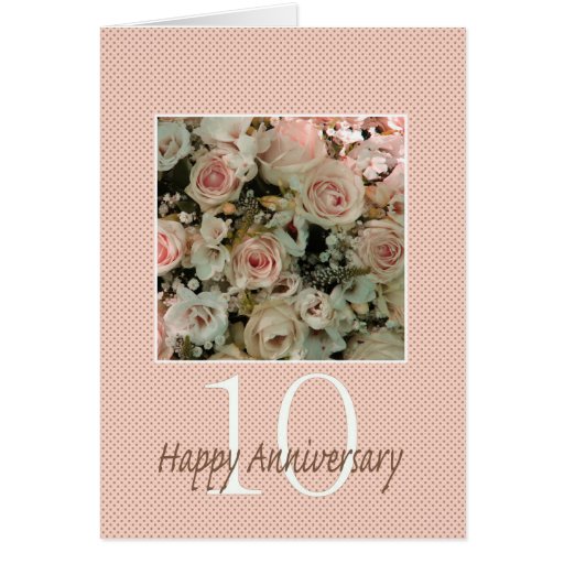Happy 10th Wedding Anniversary Cards Photo Card Templates Invitations