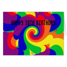 Happy 10th Birthday Card