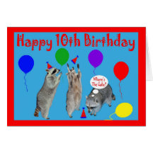 Happy 10th Birthday Greeting Card