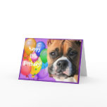 Happy 11th Birthday Boxer Dog greeting card