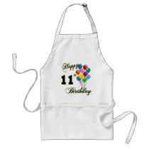 Happy 11th Birthday Gifts and Birthday Apparel Aprons