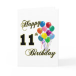 Happy 11th Birthday Gifts and Birthday Apparel cards