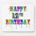 Happy 12th Birthday Gifts and Birthday Apparel mousepads