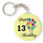 Happy 13th Birthday Gifts and Birthday Apparel Key Chains