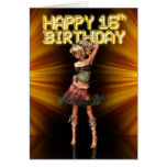Happy 16th Birthday Deva on the stage Cards