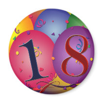 Happy 18th Birthday! Refrigerator Magnet