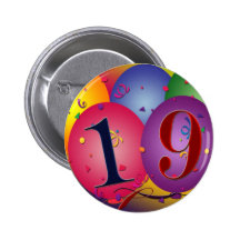 Happy 19th birthday pins
