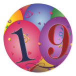 Happy 19th birthday stickers
